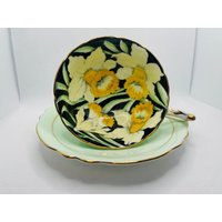 Paragon-Narzissen Handbemalte Teetasse Mit Untertasse | Seltenes Produkt von OlliesCollection