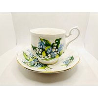 Royal Albert Maiglöckchen Und Vergissmeinnicht Teetasse Untertasse von OlliesCollection