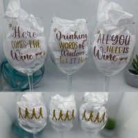 Das Beatles-Weinglas-Set | Beatles-Geschenk Der Beatles-Fächer| Beatles-Glas-Set von Ollyannedesigns