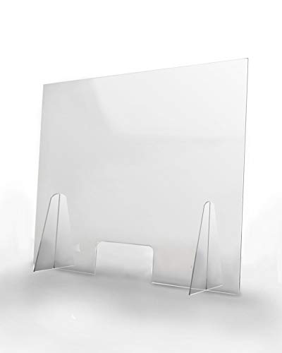 Schutzbildschirm für den Kundenservice 70x60cm - Hergestellt aus 4mm Halbdurchsichtig PET - Bildschirm für Ladentheken - Transparenter Separator für Schulen, Supermärkte, Apotheken und Geschäfte Schutzbildschirm für den Kundenservice 70x60cm - Hergestellt aus 4mm Halbdurchsichtig PET - Bildschirm für Ladentheken - Transparenter Separator für Schulen, Supermärkte, Apotheken und Geschäfte von Olmedo Servicios Integrales
