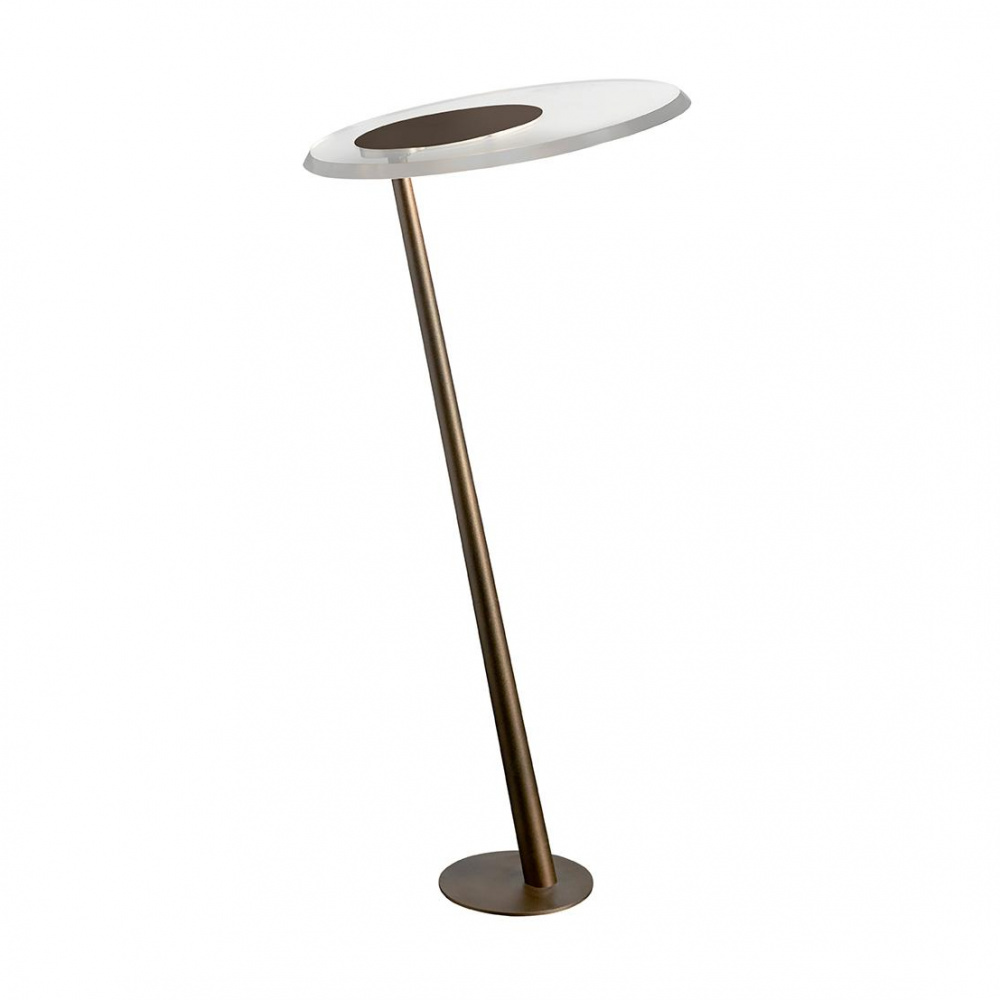 Oluce - Amanita 319 LED Außenstehleuchte - indischbraun/H x Ø 68x31cm/3000°K - 600 lm - CRI >85 von Oluce