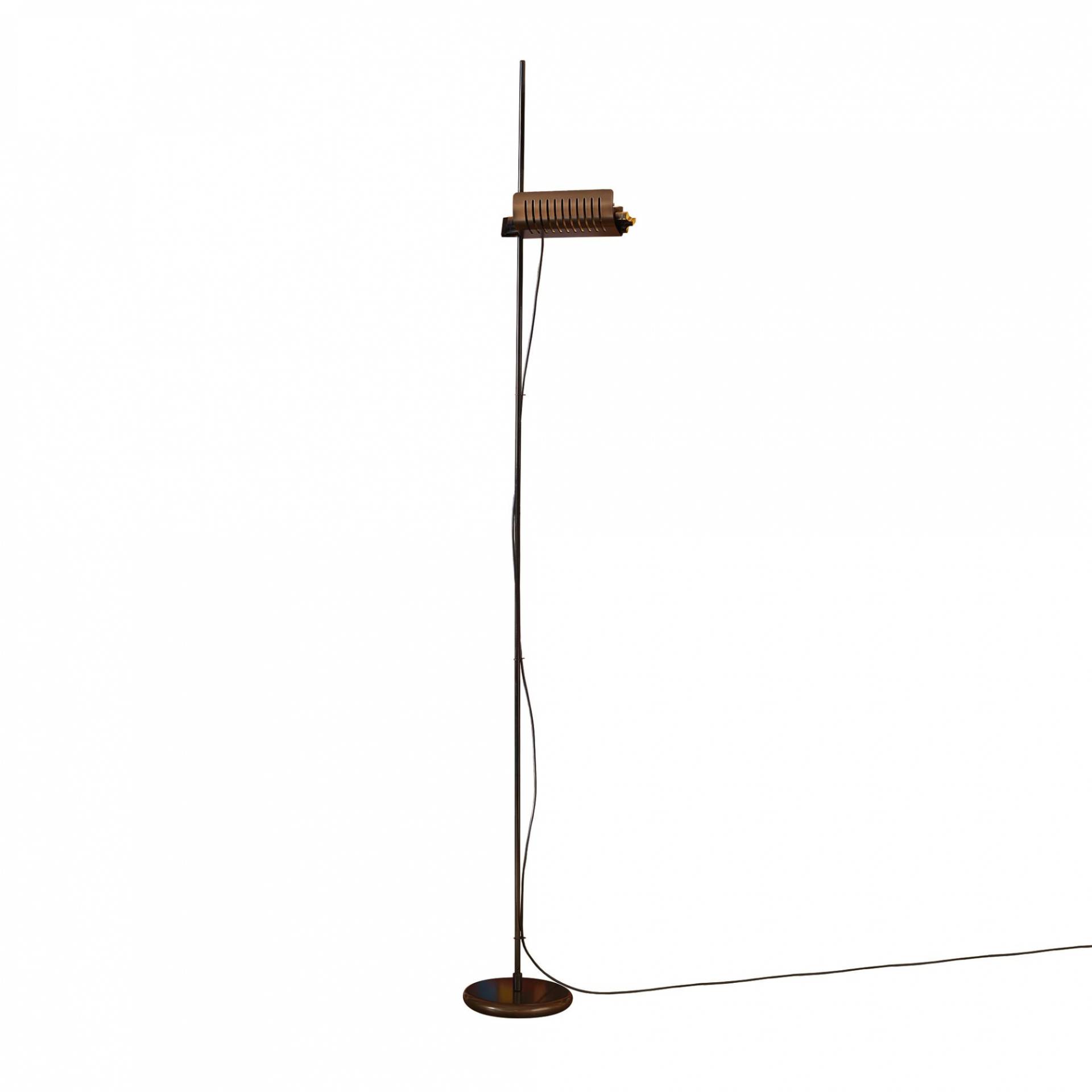 Oluce - Colombo 626/L LED Stehleuchte - bronze/mit Dimmer/H x Ø 205x24cm/Stab schwarz von Oluce