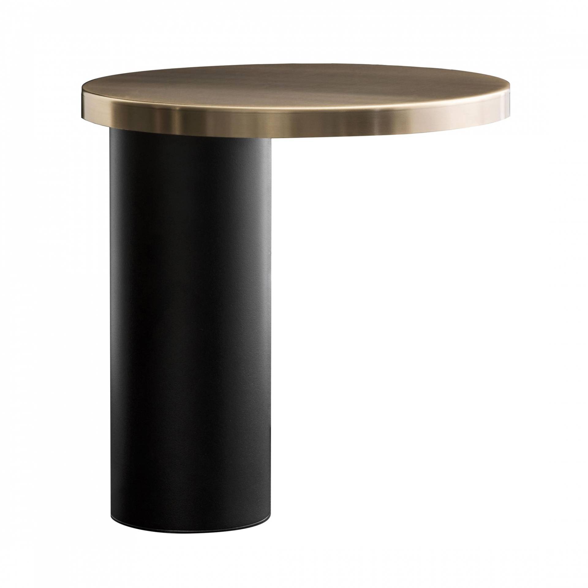 Oluce - Cylinda 218 LED Tischleuchte - schwarz, gold/matt/ glänzend/H x Ø 30x29cm von Oluce