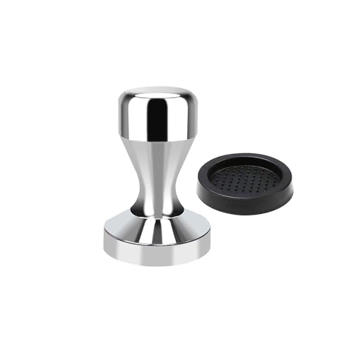 OlBuWa Kaffeestampfer, Espresso-Kaffeepresse 49 mm, Tamper Kaffee mit Silikon-Tampermatte von OlBuWa