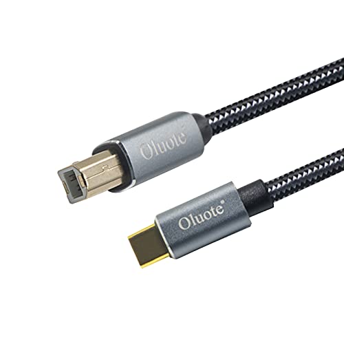 Oluote-Kabel USB C zu Midi, Impresora-Kabel Typ C zu Typ B, kompatibel mit Macbook Air 12 ", Dell XPS 15 13, HP Spectre X2, Chromebook Pixel, Microsoft Surface Pro (1.5M) von Oluote