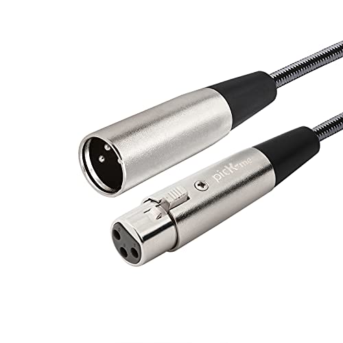 Oluote XLR 3 Poliges XLR Mikrofonkabel von Stecker zu Buchse Verlängerungskabel für Mixer Mikrofon Audiokonsolen (1.5) von Oluote