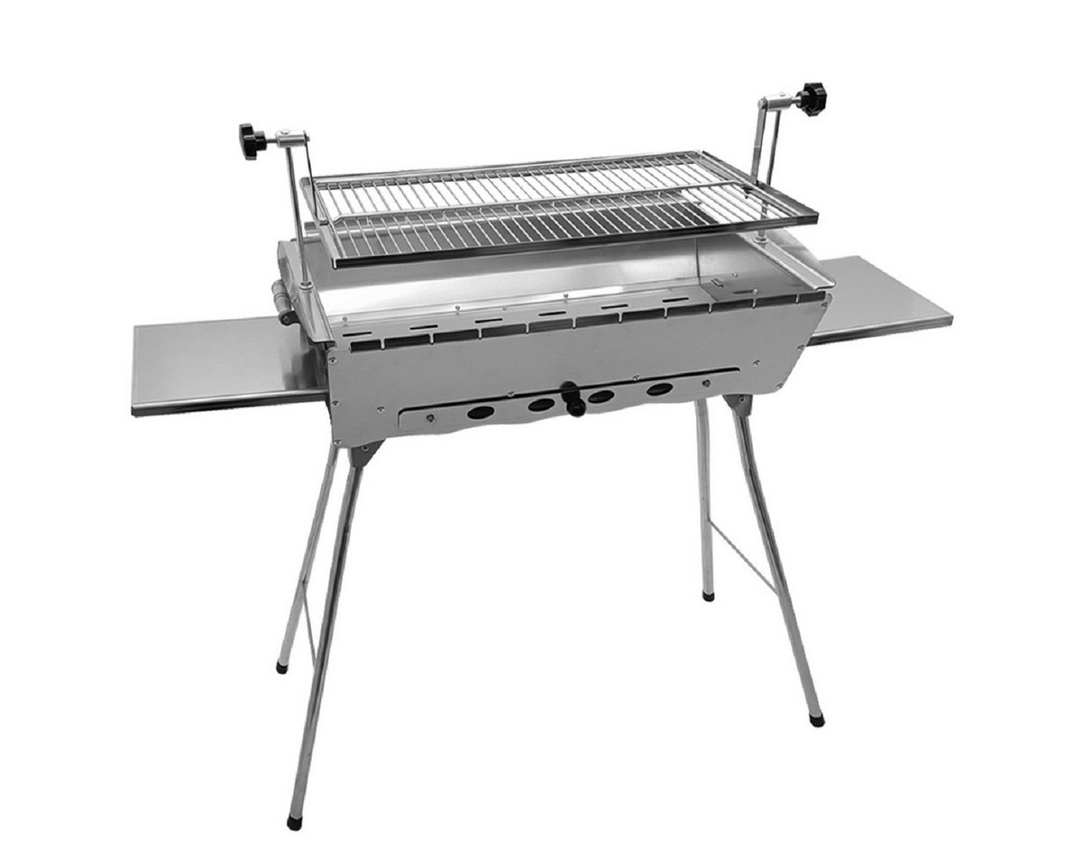 Olymp Handels GmbH Holzkohlegrill Mangal Ideal Edelstahl 1,5 mm rostfrei Schaschlik Grill verstellbar von Olymp Handels Gmbh