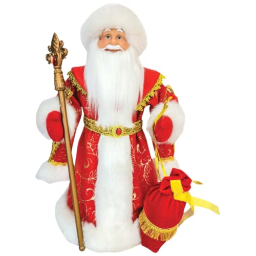 OLYMP DED Moroz | Weihnachtsmann | Figur Ded Moroz mit Bonbonbehälter | Geschenk FÜR NEUJAHRESFEIER, Weihnachten | 70 cm von OLYMP