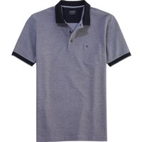 OLYMP Poloshirt "Casual", Two-Tone Piqué, Seitenschlitzen im Saum von Olymp