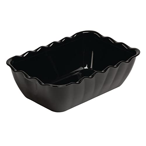 Kristallon Medium Salad Crock Black SAN - 2Ltr 260x175x85mm von Olympia