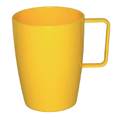 Kristallon Polycarbonate Handled Beaker Yellow - 284ml 10oz (Box 12) von Olympia