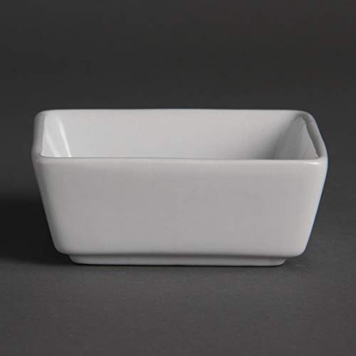 Olympia y729 Mini Auflaufform quadratisch, Dim 80 mm x 80 mm x 35 mm, 7,9 x 7,9 x 2,9 cm (12 Stück) von Olympia