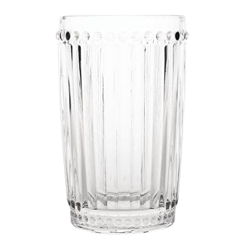 Olympia Barock Tumbler-Glas, 395 ml, geriffelte Optik, spülmaschinenfest, 6 Stück von Olympia