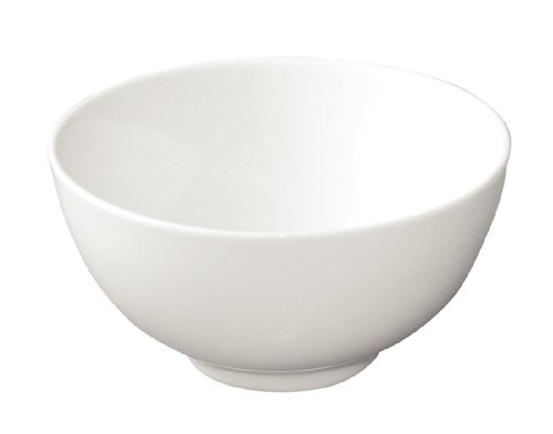 Olympia Whiteware Reisschalen-Set, 130 mm/5 Zoll / 390 ml/13,75 oz (12er-Pack), weißes Porzellan, Poke Bowl, Donburi Dish – ofen-, mikrowellen-, gefrier- und spülmaschinenfest, C253 von Olympia