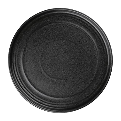 Olympia Cavolo Textured Black Flat Round Plate - 220mm (Box 6) von Olympia