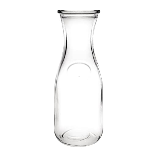 Olympia Glaskaraffen 0,5 l, 200 x 78 mm, Servierkrug, Krug, Dekanter, Restaurant, 6 Stück von Olympia