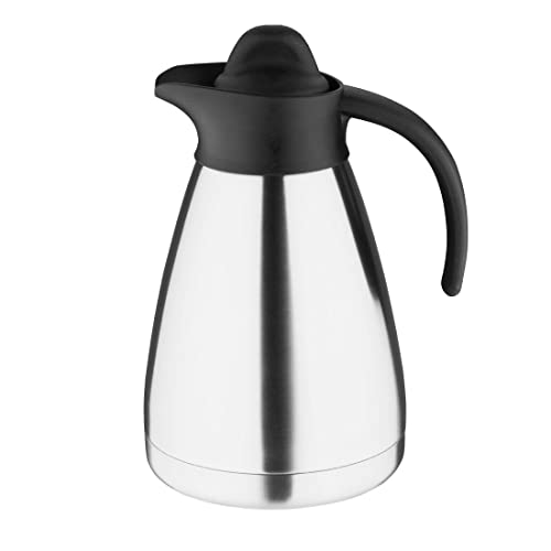 Olympia Vakuumkrug mit Schraubverschluss, 1 l, Edelstahl von Olympia