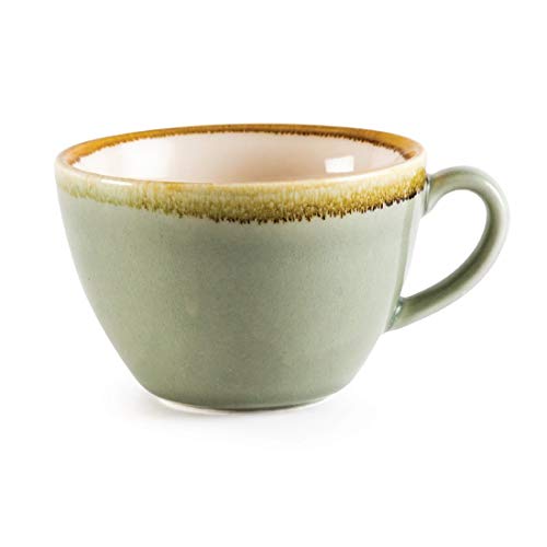 Olympia Kiln Cappuccinotassen Moos 34cl, 1 Stück (1er Pack) von Olympia