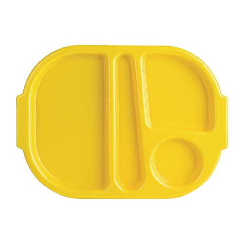 Olympia Kristallon Lebensmittelfach Tablett Klein Gelb (10er Pack) von Olympia