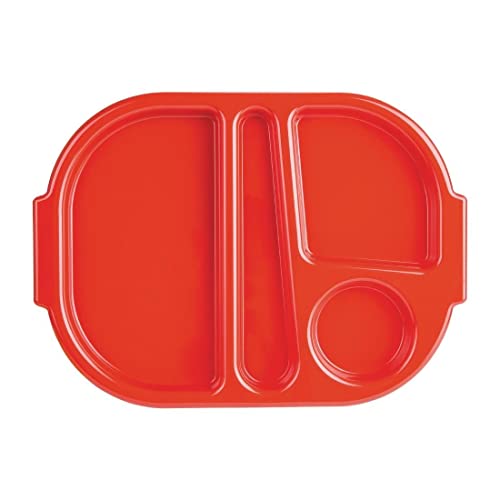 Olympia Kristallon Lebensmittelfach Tablett Klein Rot (10er Pack) von Olympia