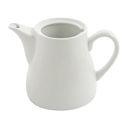 Olympia Whiteware Teekanne, 483 ml, Porzellan, innovatives Design, 4 Stück von Olympia