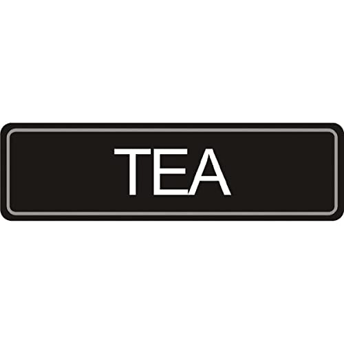 Schild mit Aufschrift "Airpot Tee" (in englischer Sprache), Hinweisschild, Sicherheitsbeschränkungen von Olympia