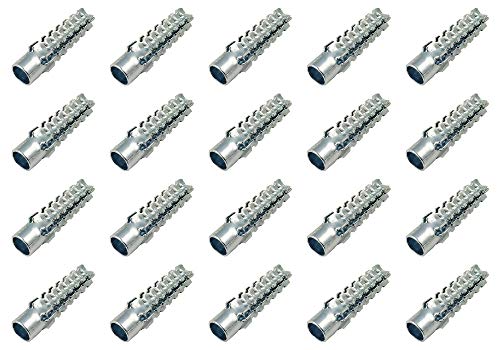M6 x 32 mm Metall-Spreizdübel 18. Edition, feuerfeste Befestigung, 20 Stück von Olympic Fixings