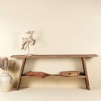 Besan- Wabi Sabi Console Table - Reclaimed Wood Japandi Style, Minimalist Washstand Or Entryway Table, Natural Rustic Furniture Besan- Wabi Sabi Console Table - Reclaimed Wood Japandi Style, Minimalist Washstand Or Entryway Table, Natural Rustic Furniture von OmHomeGarden