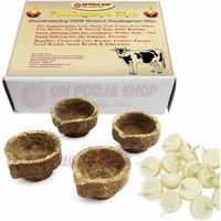 Panchagavya Diya/Handgefertigte Panchgayva Kuh Dung Diyas 100% Natürliche Für Positive Energie von OmPoojaShop