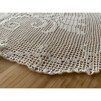 Häkeldeckchen/Läufer Oval , Vintage - Gefertigt in Den 70Er 80Er Jahren von OmaHildchen