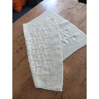Babydecke Natur Wolle/Alpaca von OmaJuttaDE