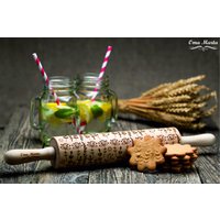 Folk Embossed Rolling Pin Laser Graviert Rollnadel Gravur Walzen Geprägte Teigrolle Folk Embossed Rolling Pin Laser Graviert Rollnadel Gravur Walzen Geprägte Teigrolle von OmaMarta