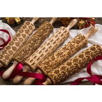 Set Aus 5 Großen Nudelholz Gravierte Teigrolle Geprägte Geschnitzte Holzform Texturierte Tonpräger Baking Mum Set Aus 5 Großen Nudelholz Gravierte Teigrolle Geprägte Geschnitzte Holzform Texturierte Tonpräger Baking Mum von OmaMarta