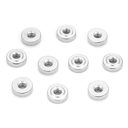 10/5/2/1 x Rändelmutter M3 M4 M5 M6 M8 M10 Nurled Thumb Nuts aus Kohlenstoffstahl Einlagig Handgeschraubte Muttern (M4（10pcs）) von Omabeta