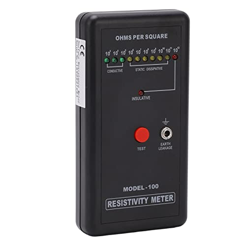 Oberflächenwiderstandstester , Widerstandsmessgerät ABS Weit verbreitet Starke Zuverlässigkeit Selbstkalibrierung für die Wartung von Omabeta