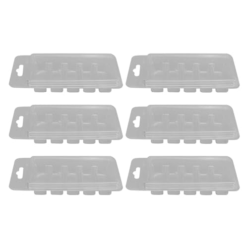 Omabeta 100 Pcs 5 Zellwachs Schmelze Form Leere Pet -Wachs -Schmelzenbehälter für DIY -Schmelzfleren -Kerzen, die mit Flip Top Deckel für DIY -Pralinen Wiederverwendbar Machen von Omabeta