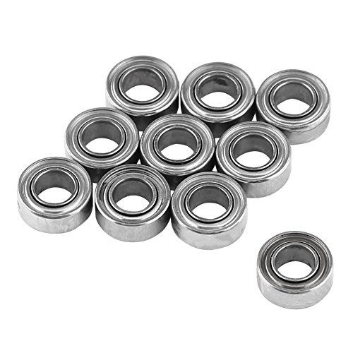 Omabeta 10pcs MR63zz Miniaturkugellager 3x6x2,5 Mm Doppelt Abgeschirmtes Langzeitleben mit Lagerstahl für 3D -Drucker -Quadcopter -Modellprojekte von Omabeta