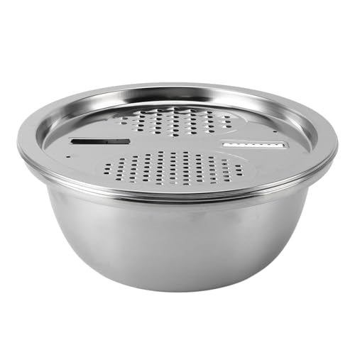 Omabeta 3 in 1 Edelstahl -Colander -Sieb Set, Multi Funktionales Küchenwerkzeug mit Abnehmbaren Gittern Zum Kochen (28 cm) von Omabeta