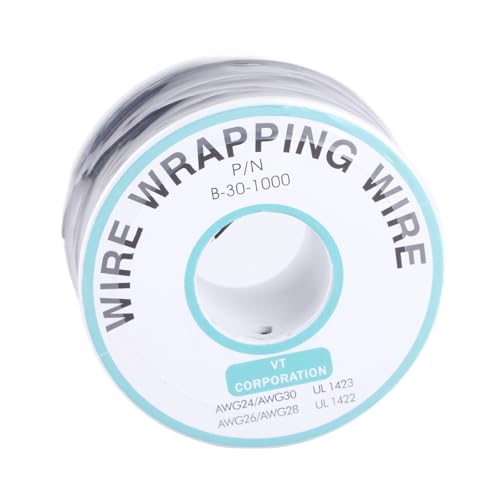 Omabeta 30AWG Verzinnter Kupferdraht 0,25mm Single Bread Board Jumper Kabel 250m Schwarzer Flexibler Isolier Wickel Draht mit Kunststoffs Pule für Elektronisches Test-PCB-Löten Omabeta 30AWG Verzinnter Kupferdraht 0,25mm Single Bread Board Jumper Kabel 250m Schwarzer Flexibler Isolier Wickel Draht mit Kunststoffs Pule für Elektronisches Test-PCB-Löten von Omabeta
