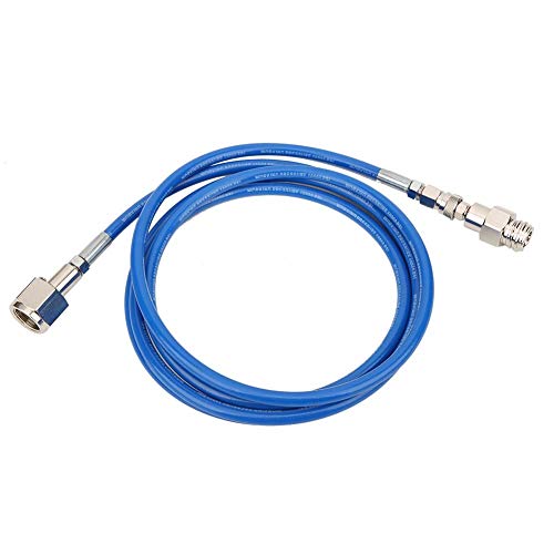Omabeta CO2 Soda Schlauch 2,5 m 8,2 ft CO2-Schlauchset Hochdruck-Nylonschlauch-Adapter-Set mit poliertem galvanisiertem Anschluss für W21.8-14 DIN477-Gewinde von Omabeta