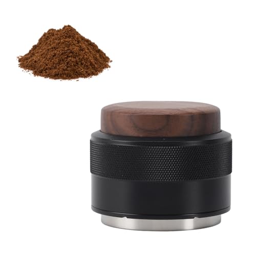 Omabeta Kaffeeverteiler Manipulationen, Konstanter Druck Edelstahlkaffee -Leveler für Gleichmäßige Grundstücke Verbesserten Geschmack (51 mm (schwarz)) von Omabeta
