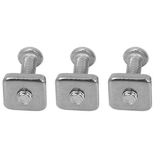 Omabeta Surfboard -Schwanzflossenschrauben Langbrettschrauben Surfboard Edelstahl M4 M5 für Plastik -Einzelfaser -Einzelflosse mit Platte (M5*19mm) von Omabeta