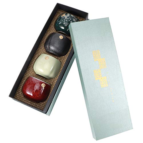 Omabeta atmosphärische Teetasse im japanischen Stil Teetasse Set zarte schöne Keramik Teetasse Familie zum Verschenken(Joyful Luck) von Omabeta