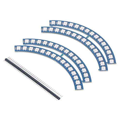 RGB LED Licht, 800Kbps 5V WS2812 Chip RGB Ring Wanduhr Licht Hohe Helligkeit PCB Stabile Anzeige für Heimwerker RGB LED Licht, 800Kbps 5V WS2812 Chip RGB Ring Wanduhr Licht Hohe Helligkeit PCB Stabile Anzeige für Heimwerker von Omabeta