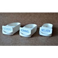 3 Kleine Alte Gewürz-Schubfächer von OmasVintageDE