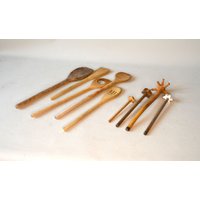 Alte Holzquirle Und Holzlöffel Mit Viel Patina Alte Holzquirle Und Holzlöffel Mit Viel Patina von OmasVintageDE