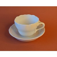 Tassen Hutschenreuther Porzellan Serie Maria Theresia Weiß von OmasVintageDE