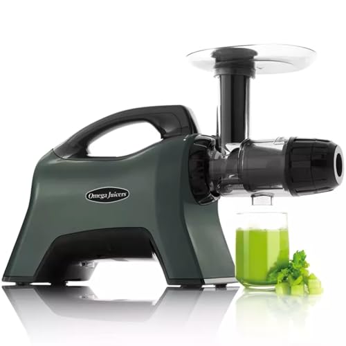 Omega Juicers MM1500 - dreistufige Pressschnecke mit einzigartiger Sellerie Cap für max. Saftausbeute 1,5 L - Ideal für Herstellung von Obst- und Gemüsepürees, Sorbets, Pflanzendrinks, viel Zubehör von Omega