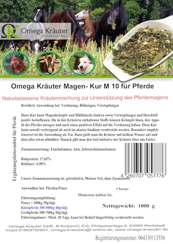 Omega Kräuter Magen- Kur M 10 für Pferde 2500g von Omega Kräuter