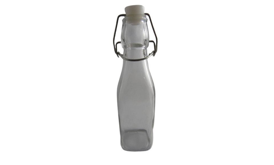 Omega Einmachglas Omega Drahtbügelflasche 250 ml 5,5x5,5x20 cm, Metall Omega Einmachglas Omega Drahtbügelflasche 250 ml 5,5x5,5x20 cm, Metall von Omega